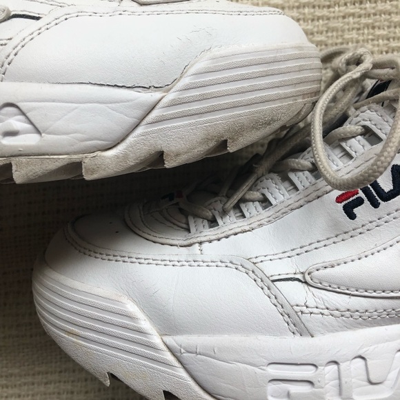 Fila Disruptor II Chunky White Dad Sneakers - Picture 2 of 8